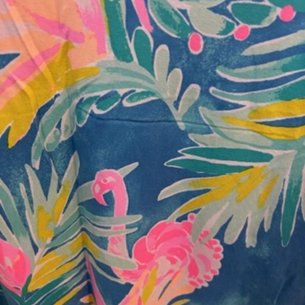 Lilly Pulitzer Sophiletta Dress Women’s XL Show Stopper Flamingo Print Stretch - Picture 3 of 5